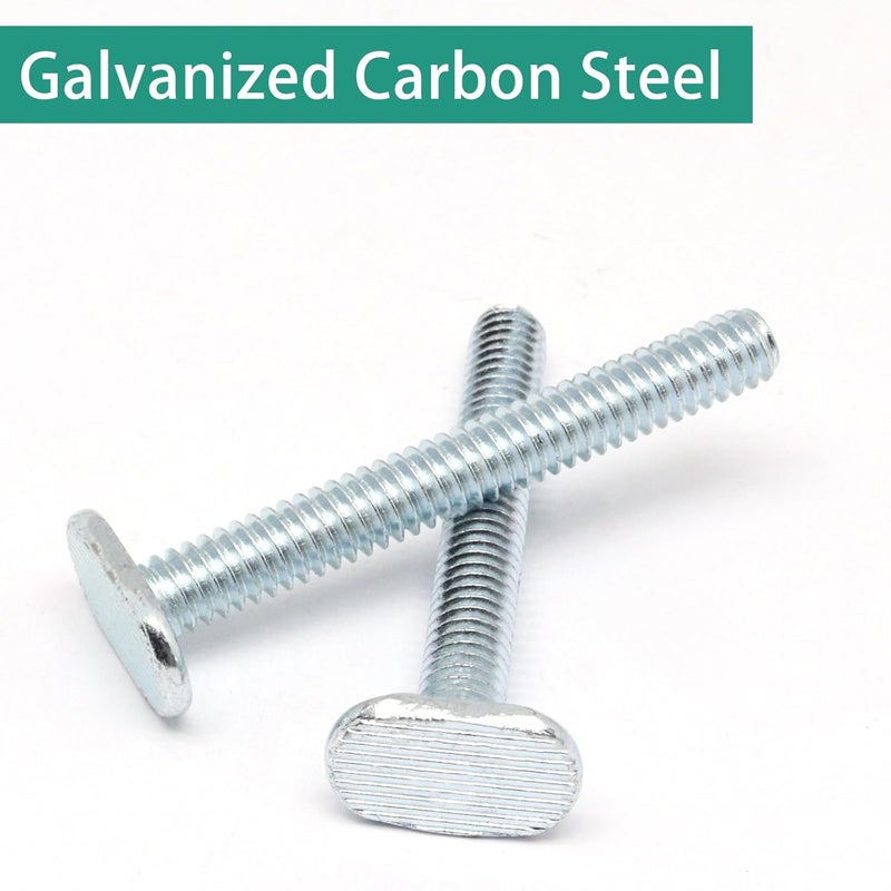 BUXIMN 22pcs 1/4"-20 T Track Bolts for T Track, 2" Length Universal T-Slot Bolts, T-Thread Bolt for Woodworking - Image 4